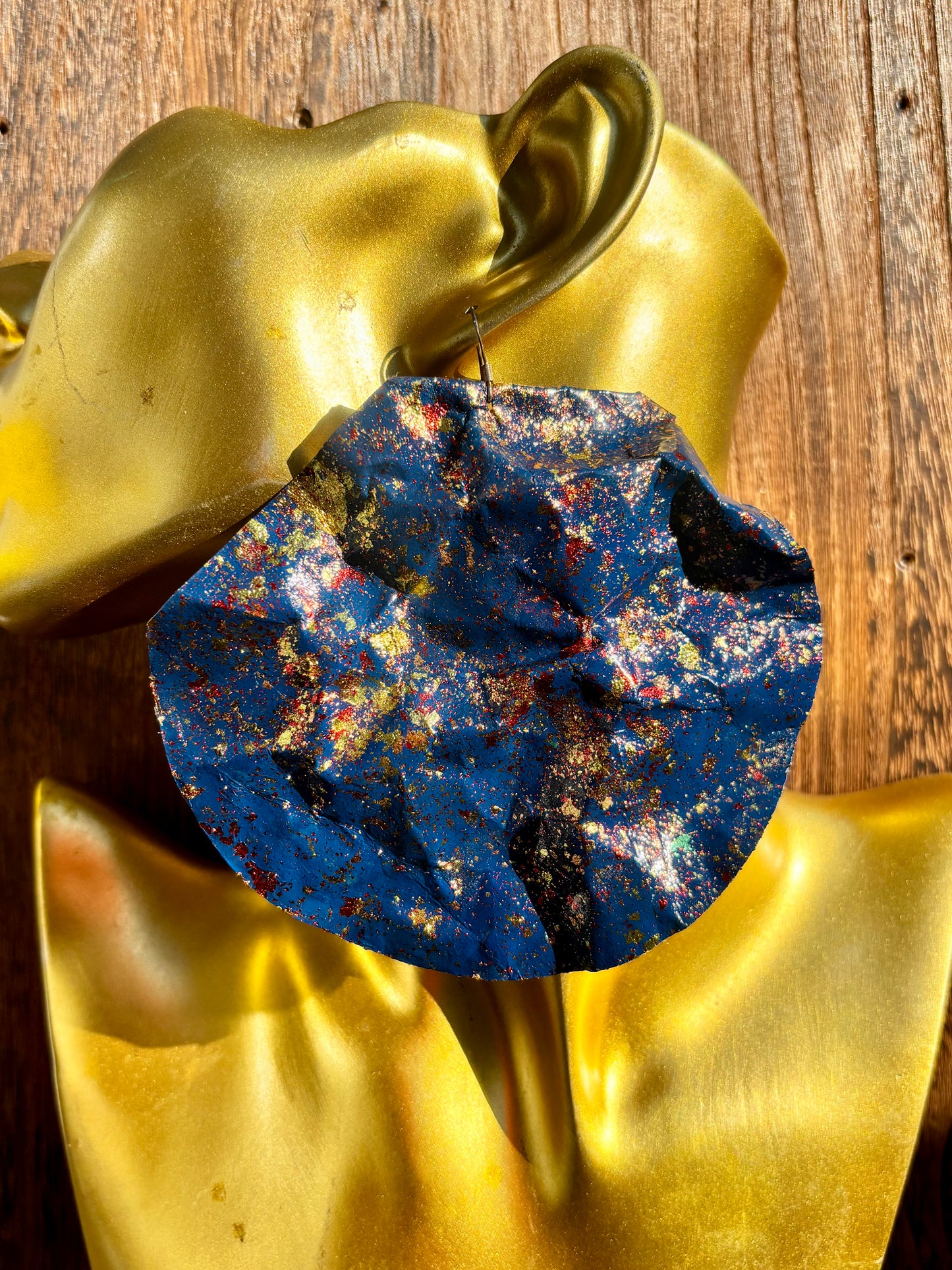 Blue, Red, Gold, Silver, White - Earrings - MAR1126